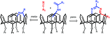 Graphical abstract: Regioselective formation of the quinazoline moiety on the upper rim of calix[4]arene as a route to inherently chiral systems