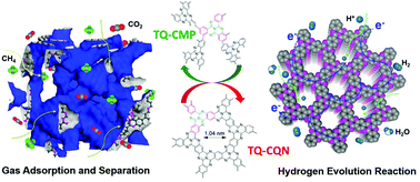 Graphical abstract: Tricycloquinazoline-containing 3D conjugated microporous polymers and 2D covalent quinazoline networks: microstructure and conductivity