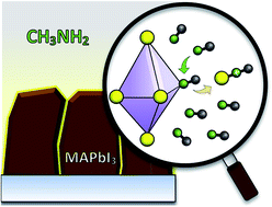 Graphical abstract: The nature of the methylamine–MAPbI3 complex: fundamentals of gas-induced perovskite liquefaction and crystallization