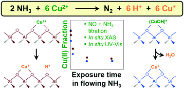 Graphical abstract: Mechanistic studies of NH3-assisted reduction of mononuclear Cu(ii) cation sites in Cu-CHA zeolites