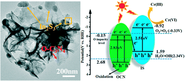 Graphical abstract: Direct Z-scheme hierarchical heterostructures of oxygen-doped g-C3N4/In2S3 with efficient photocatalytic Cr(vi) reduction activity