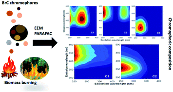 Graphical abstract: Brown carbon aerosols in the Indo-Gangetic Plain outflow: insights from excitation emission matrix (EEM) fluorescence spectroscopy