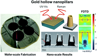 Graphical abstract: A wafer-scale fabrication method for three-dimensional plasmonic hollow nanopillars