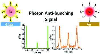 Graphical abstract: Single and bi-excitonic characteristics of ligand-modified silicon nanoparticles as demonstrated via single particle photon statistics and plasmonic effects