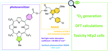 Graphical abstract: Synthesis, characterization, and cellular investigations of porphyrin– and chlorin–indomethacin conjugates for photodynamic therapy of cancer