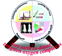 Graphical abstract: Recent advances in rare earth co-doped luminescent tungsten oxygen complexes
