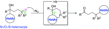 Graphical abstract: Radical heteroarylation of unactivated remote C(sp3)–H bonds via intramolecular heteroaryl migration