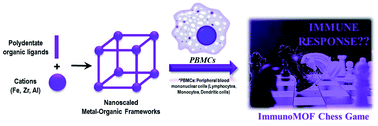 Graphical abstract: Cracking the immune fingerprint of metal–organic frameworks