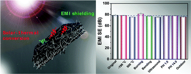 Graphical abstract: Fire/heat-resistant, anti-corrosion and folding Ti2C3Tx MXene/single-walled carbon nanotube films for extreme-environmental EMI shielding and solar-thermal conversion applications