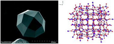 Graphical abstract: Synthesis of large single crystals of analcime in a template-free system