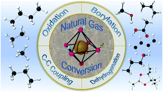 Graphical abstract: Carbon-efficient conversion of natural gas and natural-gas condensates to chemical products and intermediate feedstocks via catalytic metal–organic framework (MOF) chemistry