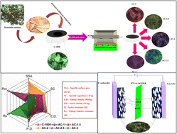 Graphical abstract: Porous carbon derived from Terminalia catappa leaves for energy storage application