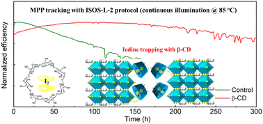 Graphical abstract: Iodine-trapping strategy for light-heat stable inverted perovskite solar cells under ISOS protocols