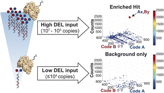 Graphical abstract: Impact of library input on the hit discovery rate in DNA-encoded chemical library selections