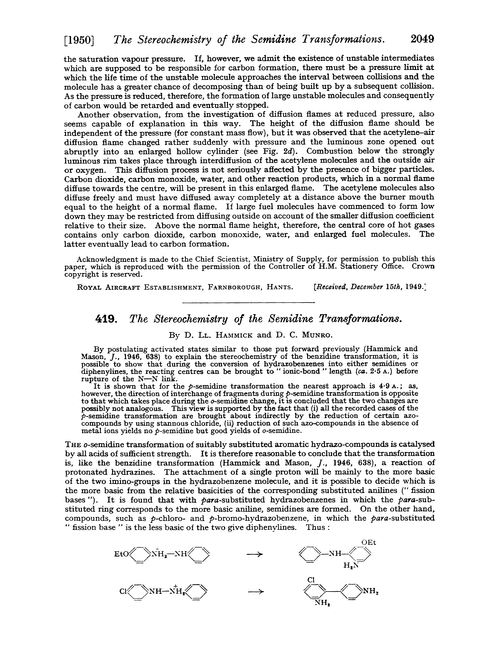419. The stereochemistry of the semidine transformations