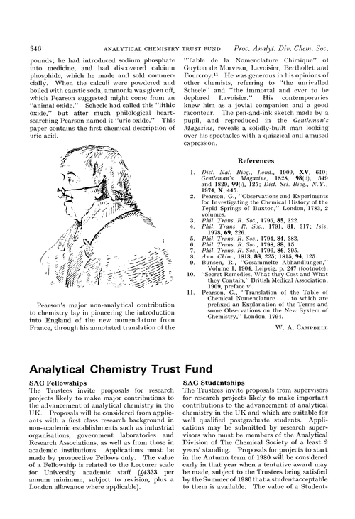 Analytical chemistry trust fund