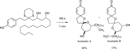 Graphical abstract: Synthesis of (±)-aculeatins A and B