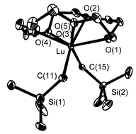 Graphical abstract: The first structurally characterized cationic lanthanide–alkyl complexes