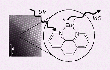 Graphical abstract: Synthesis and luminescence properties of mesostructured thin films activated by in-situ formed trivalent rare earth ion complexes