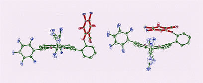 Graphical abstract: Conformational landscape surfing induced by off–on π–π stacking in a porphyrin–quinone dyad