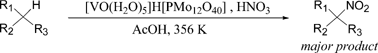Graphical abstract: [VO(H2O)5]H[PMo12O40]-catalyzed nitration of alkanes with nitric acid