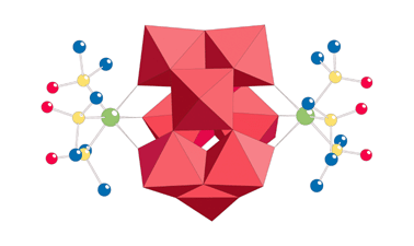 Graphical abstract: A novel isopolytungstate functionalized by ruthenium: [HW9O33RuII2(dmso)6]7−