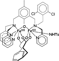 Graphical abstract: Catalytic aziridination of olefins and amidation of thioanisole by a non-heme iron complex