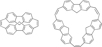 Graphical abstract: [2.2](2,7)-Fluorenophanediene, [2.2.2](2,7)-fluorenophanetriene, and their fluorenide ions