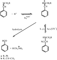 Graphical abstract: The Strecker reaction: kinetic and equilibrium studies of cyanide addition to iminium ions