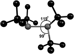 Graphical abstract: The molecular structure of tetra-tert-butyldiphosphine: an extremely distorted, sterically crowded molecule