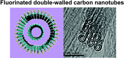 Graphical abstract: Fluorination of double-walled carbon nanotubes