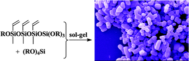 Graphical abstract: Polysiloxane–silica hybrids from novel precursors by the sol–gel process
