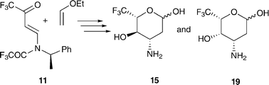 Graphical abstract: A stereoselective synthesis of 6,6,6-trifluoro-l-daunosamine and 6,6,6-trifluoro-l-acosamine