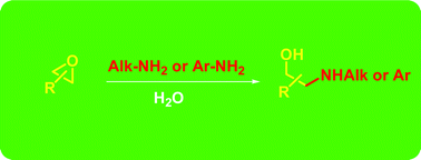 Graphical abstract: A green route to β-amino alcohols via the uncatalyzed aminolysis of 1,2-epoxides by alkyl- and arylamines