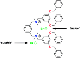 Graphical abstract: Ionic core–shell dendrimers with a polycationic core: structural aspects and host–guest binding properties