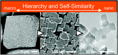 Graphical abstract: A hierarchical self-similar structure of oriented calcite with association of an agar gel matrix: inheritance of crystal habit from nanoscale