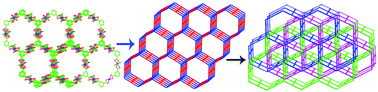 Graphical abstract: Unprecedented (3,4)-connected metal–organic frameworks (MOFs) with 3-fold interpenetration and considerable solvent-accessible void space