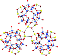 Graphical abstract: [VIV15SbIII6O42]6−: An antimony analogue of the molecular magnet [V15As6O42(H2O)]6−