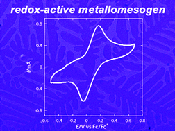 Graphical abstract: A redox-active columnar metallomesogen and its cyclic voltammetric responses
