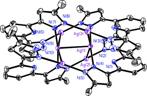 Graphical abstract: Mononuclear, dinuclear, hexanuclear, and one-dimensional polymeric silver complexes having ligand-supported and unsupported argentophilic interactions stabilized by pincer-like 2,6-bis(5-pyrazolyl)pyridine ligands