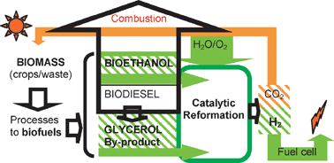 Graphical abstract: Use of biofuels to produce hydrogen (reformation processes)
