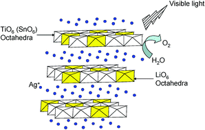 Graphical abstract: Visible light response of AgLi1/3M2/3O2 (M = Ti and Sn) synthesized from layered Li2MO3 using molten AgNO3