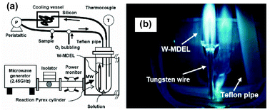 Graphical abstract: Microwave discharge electrodeless lamps (MDEL). III. A novel tungsten-triggered MDEL device emitting VUV and UVC radiation for use in wastewater treatment