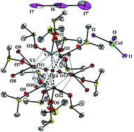 Graphical abstract: Rare example of a polynuclear heterometallic yttrium(III)–copper(I) iodide cluster with a [Y6(μ6-O)(μ3-OH)8]8+ core structure showing single crystal-to-single crystal transformation
