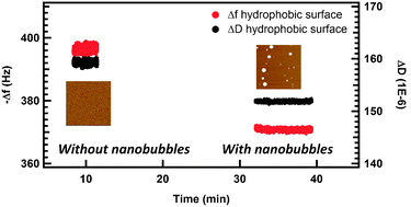 Graphical abstract: Quartz crystal microbalance study of the interfacial nanobubbles