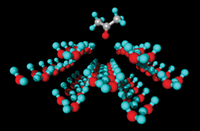 Graphical abstract: Quantum chemical studies of the adsorption of single acetone molecules on hexagonal ice Ih and cubic ice Ic