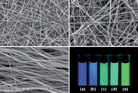 Graphical abstract: One-dimensional CaWO4 and CaWO4:Tb3+ nanowires and nanotubes: electrospinning preparation and luminescent properties