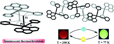 Graphical abstract: Extended structures containing Pt(ii)–Tl(i) bonds. Effect of these interactions on the luminescence of cyclometalated Pt(ii) compounds