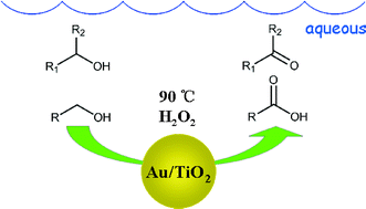 Graphical abstract: A green and efficient oxidation of alcohols by supported gold catalysts using aqueous H2O2 under organic solvent-free conditions
