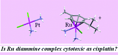 Graphical abstract: Synthesis, X-ray diffraction structure, spectroscopic properties and antiproliferative activity of a novel ruthenium complex with constitutional similarity to cisplatin
